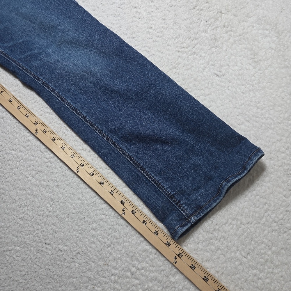 BKE Aiden Slim Mid Rise Boot Leg Jeans Women 27x26 Blue Denim - Picture 6 of 9